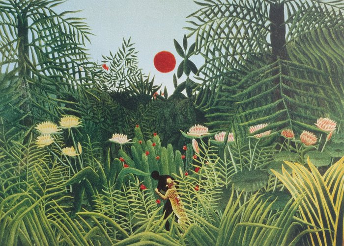 Henri Rousseau dit Le Douanier Rousseau (1844-1910) - Paysage de forêt vierge