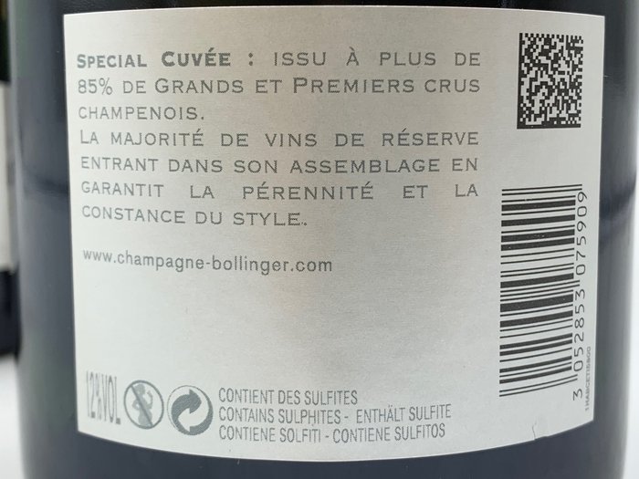 Bollinger, Spéciale Cuvée - Champagne Brut - 6 Flasker (0,75 L)