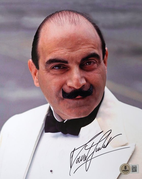 Agatha Christie's Poirot - David Suchet (Hercule Poirot) - Autograph, Photo With Beckett COA