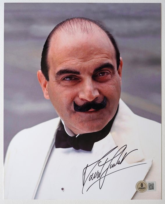 Agatha Christie's Poirot - David Suchet (Hercule Poirot) - Autograph, Photo With Beckett COA