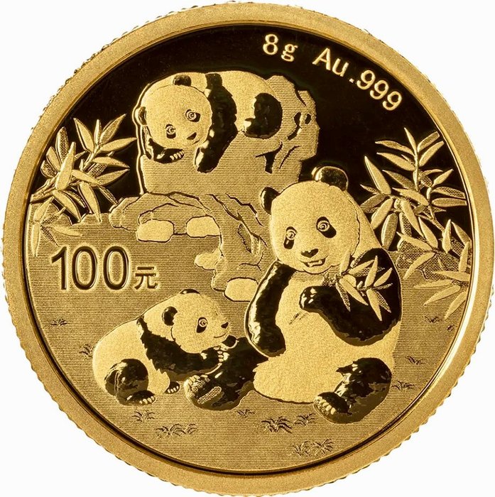 8 gram - Guld 999 - 2025 - Panda fine gold