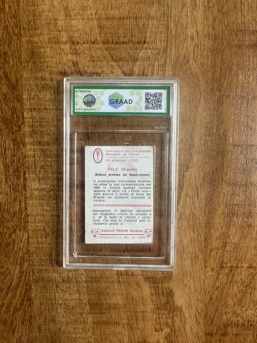 1965/66 - Panini - Calciatori - Pelé - 1 Graded card - Graad Authentic