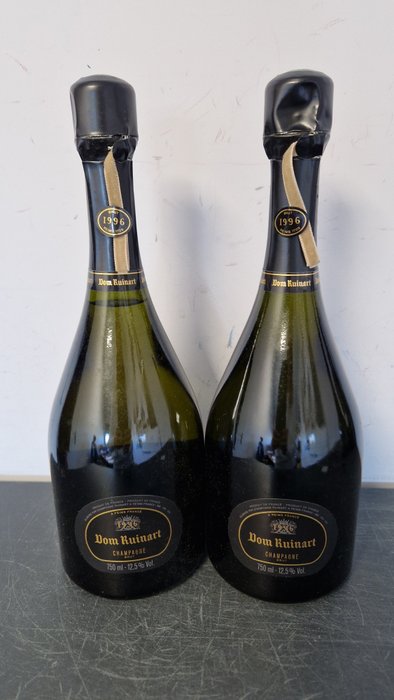 1996 Ruinart, Dom Ruinart - Champagne Brut - 2 Flasker (0,75 L)