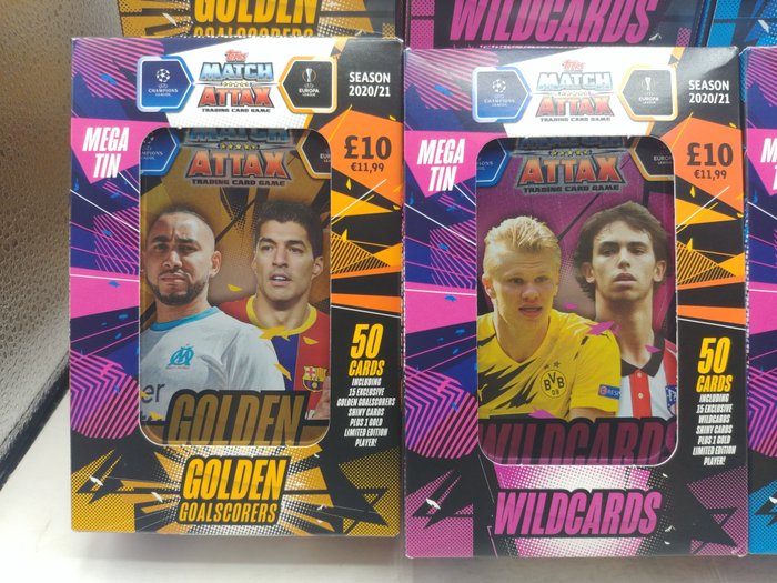 2020/21 Topps Match Attax Champions League 24x sealed Tin Boxes - 1 Mixed collection - Næsten så god som ny (NM)