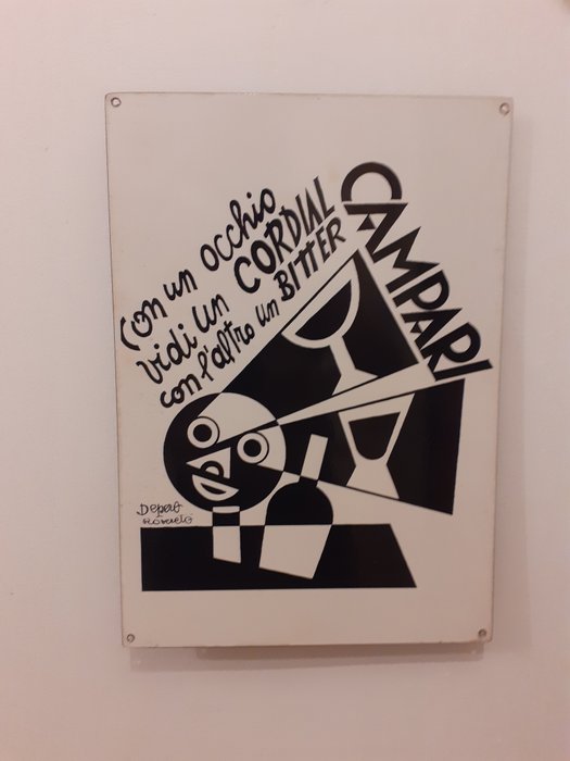 Davide Campari S.p.a Milano - Fortunato Depero - Reklameplakat - Jern