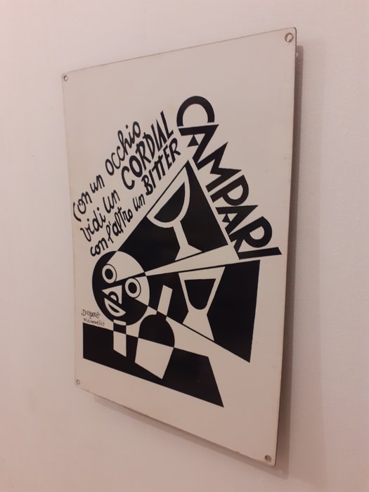 Davide Campari S.p.a Milano - Fortunato Depero - Reklameplakat - Jern