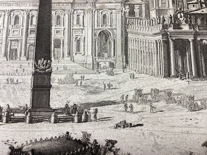 Giovanni Battista Piranesi (1720-1778) - Veduta della gran Piazza e Basilica di S. Pietro