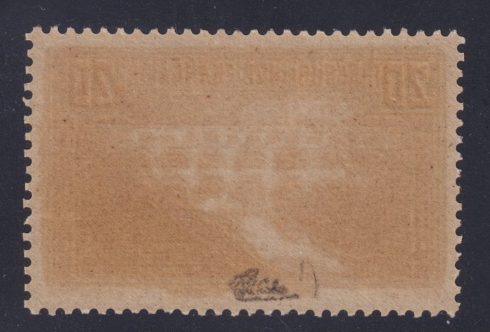 Frankrig 1929 - "Pont du Gard" N°262A (type I) Ny** signeret kalve - Yvert