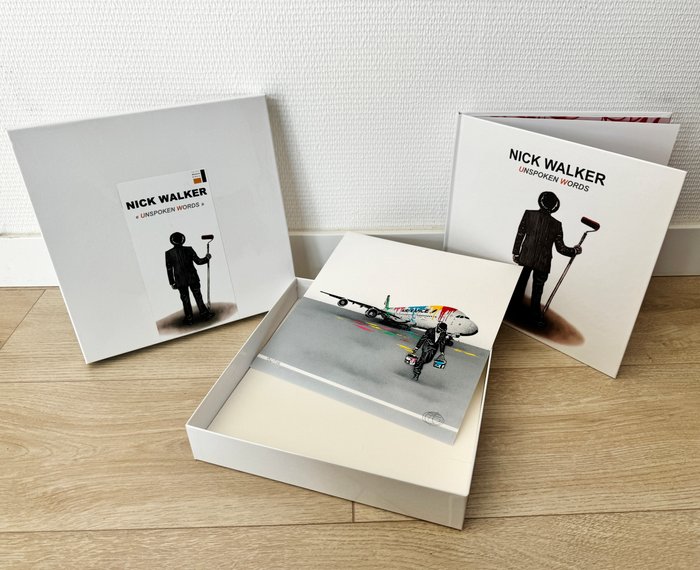 Nick Walker (1969) - COFFRET : Air France, Vandale sérigraphie signée et numérotée 96/100 + Livre signé par l'artiste !