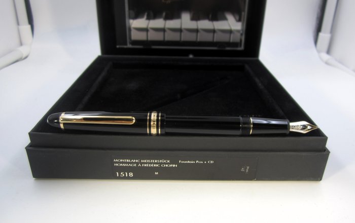 Montblanc Meisterstuck 145 "Hommage a Mozart" Edizione Speciale Box  CD  Condizioni eccellenti - Fyldepen