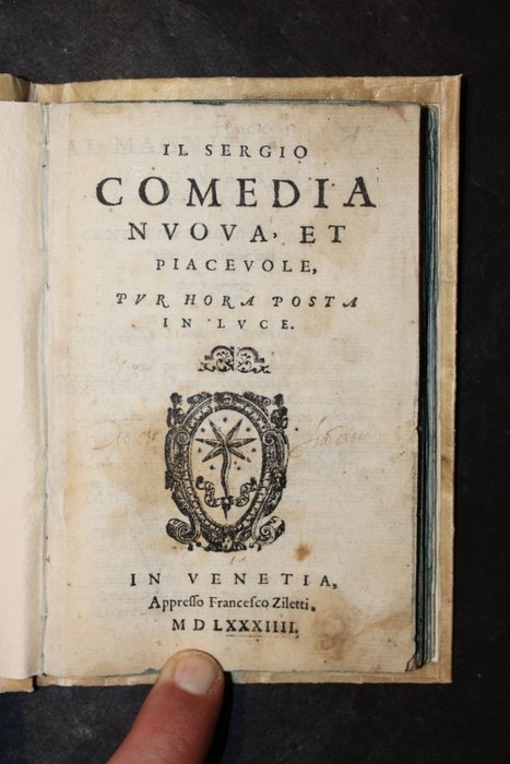 L. Fenaroli - Il Sergio comedia nuova, et piacevole, pur hora posta in luce - 1584