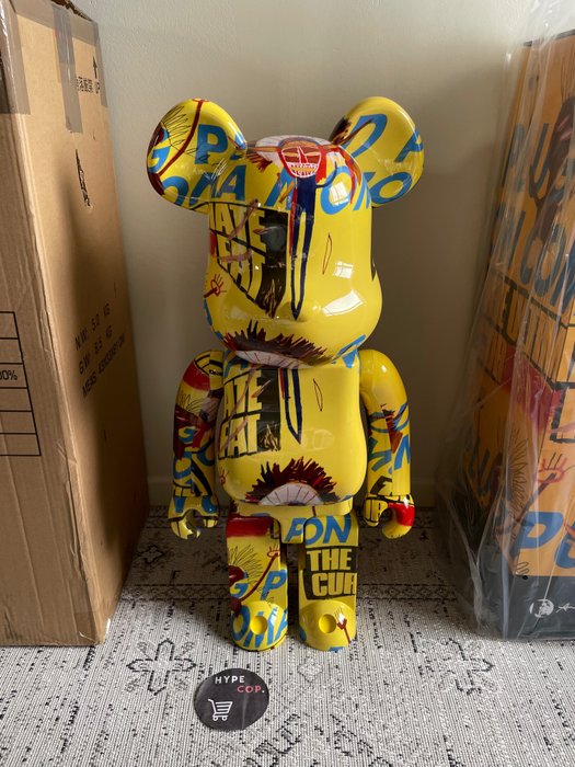 Medicom Toy - Bearbrick Warhol x Basquiat 1000%