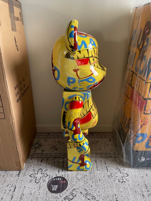 Medicom Toy - Bearbrick Warhol x Basquiat 1000%