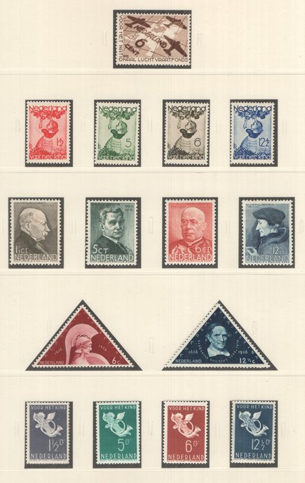 Holland 1932/1938 - Udvalg af frimærker mellem NVPH 244/309