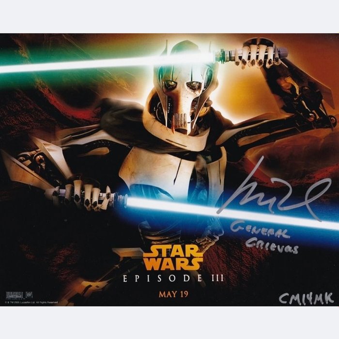 Star Wars - Signed by Matthew Wood (General Grievous)