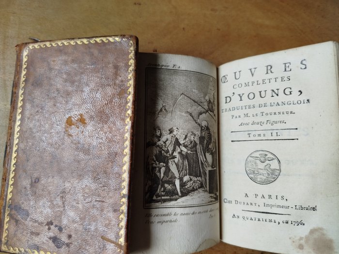 Edward Young - Œuvres complètes d'Young traduites de l’Anglois par M. Le Tourneur - 1796