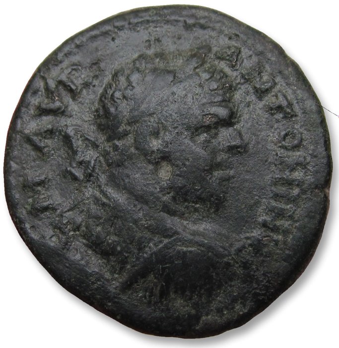 Romerriget (Provinsielt). Caracalla (AD 198-217). 23mm provincial coin Macedonia, Stobi mint - variety with MVNI STOBEN reverse -