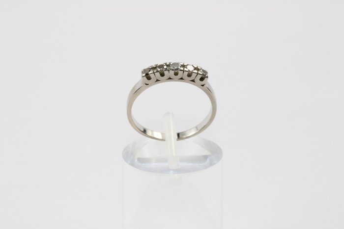 Ring - 18 kraat Hvidguld -  0.35ct. tw. Diamant (Natur)