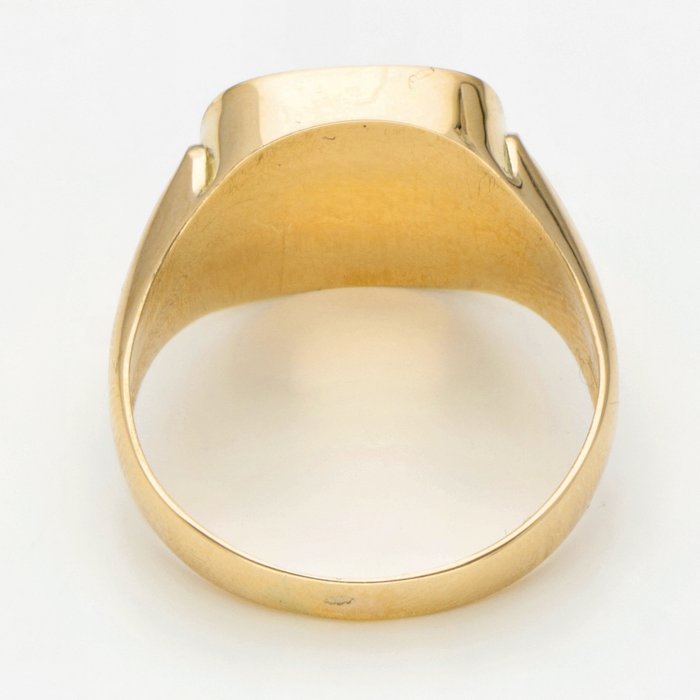 Ring - 14 karat Gulguld - Onyx