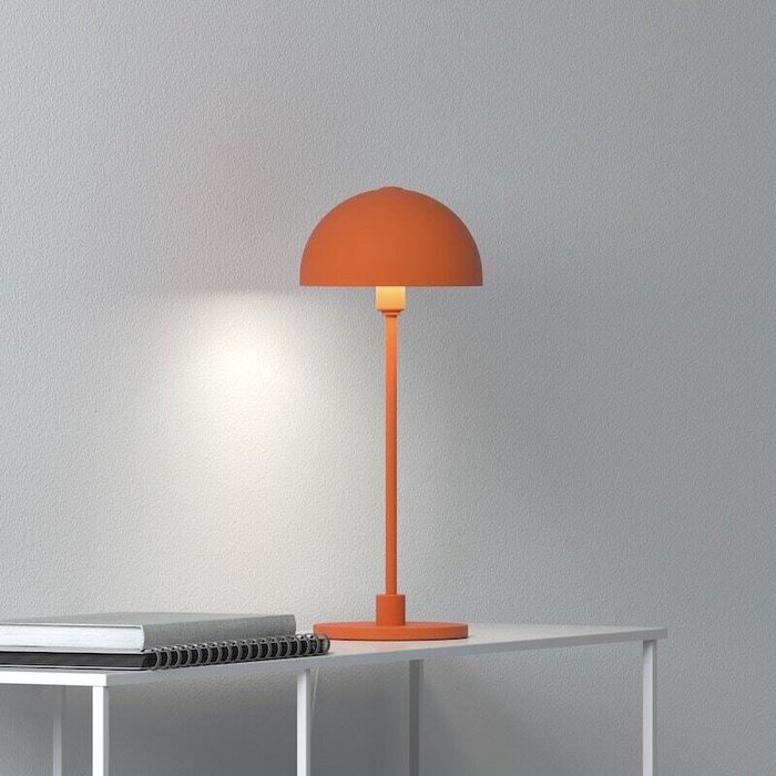 Herstal - Mikael Berlin - Bordlampe - Vienda - Pastel Orange - Glas, Stål