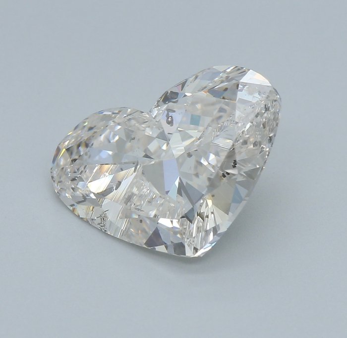 1 pcs Diamant  (Natur)  - 2.55 ct - Hjerte - I - SI2 - HRD Antwerpen