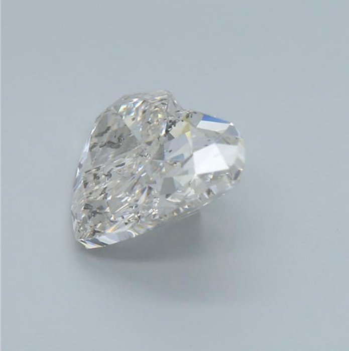 1 pcs Diamant  (Natur)  - 2.55 ct - Hjerte - I - SI2 - HRD Antwerpen