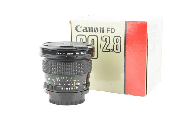 Canon FD New 20mm 1:2.8 obiettivo wide lens grandangolare NEAR MINT Vidvinkelobjektiv