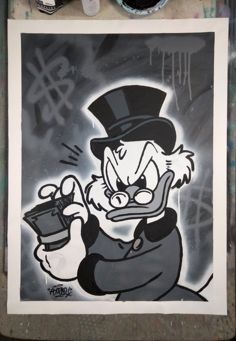 Hipo (1988) - Scrooge McDuck - Attitude and good habits (Original artwork)