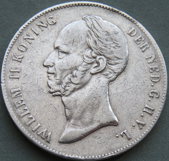 Holland. Willem II. 2 1/2 Gulden 1849  (Ingen mindstepris)