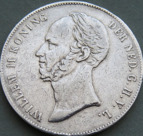 Holland. Willem II. 2 1/2 Gulden 1849  (Ingen mindstepris)