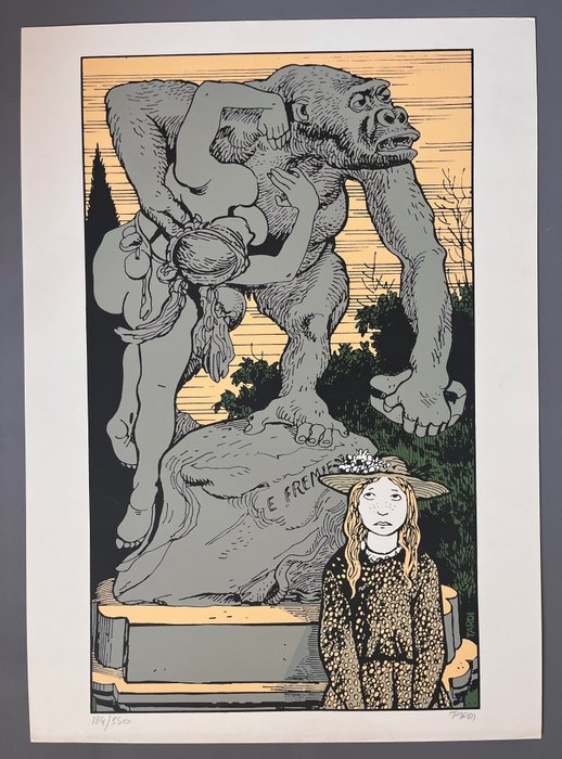 Tardi, Jacques - 1 Silkscreen - Hommage à E. Fremiet - 1990