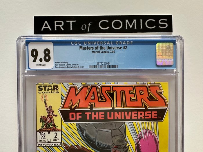 Masters Of The Universe #2 - Highest Grade Ever Offered On Catawiki - CGC Graded 9.8! - Extremely High Grade! - White Pages!! - 1 Graded comic - Første udgave - 1986