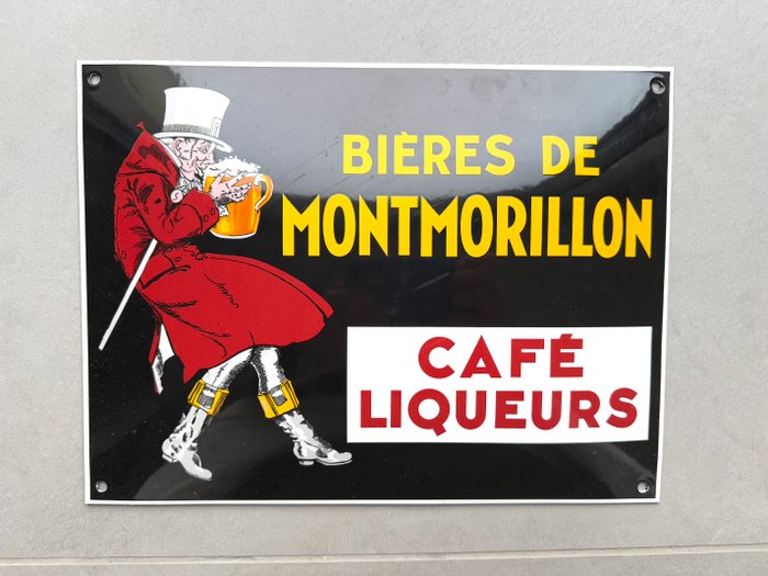 Bières de Montmorillon - Plaque Émaillée