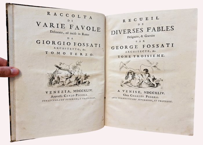 Fossati - Raccolta di Varie Favole - Recueil de Diverses Fables - 1744