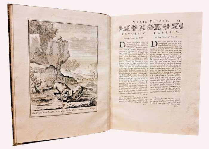 Fossati - Raccolta di Varie Favole - Recueil de Diverses Fables - 1744