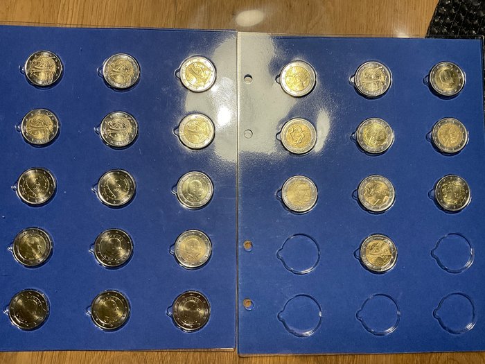 Europa. 2 Euro Various Years (25 coins)  (Ingen mindstepris)