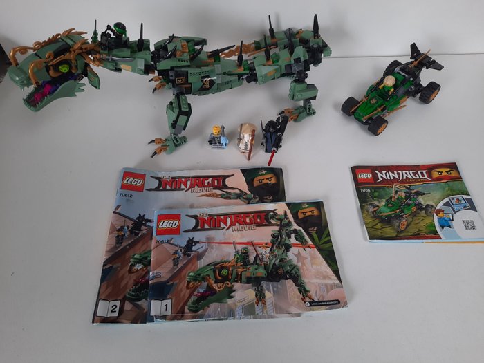 Lego - Ninjago - 70612+71700 - Groene Ninja Mecha Draak +Legacy Jungle Aanvalsvoertuig