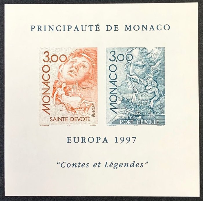 Monaco 1997 - MONACO specialblok nr 30 "Europa 1997" suveræn **