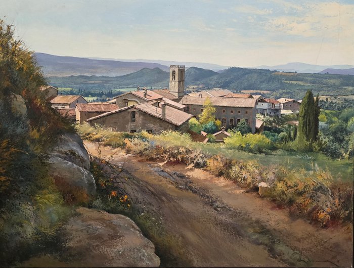 Joan Vila Arimany (1944) - Pueblo entre montañas