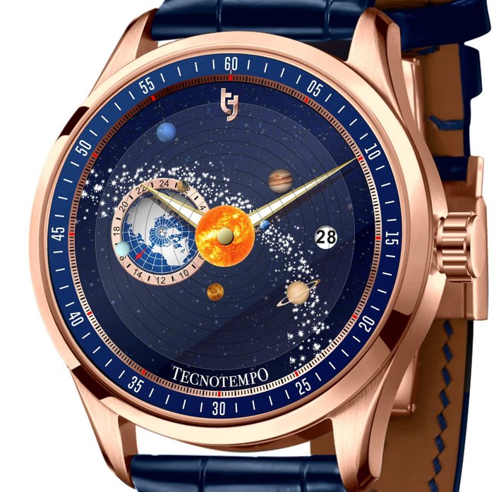 Tecnotempo - "Dynamic Solar System" - Designed by Tecnotempo - TT.50.SPLBL (Gold tone) - Mænd - 2011-nu