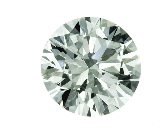 1 pcs Diamant  (Natur)  - 1.36 ct - Rund - D (farveløs) - VVS2 - Gemological Institute of America (GIA) - a8