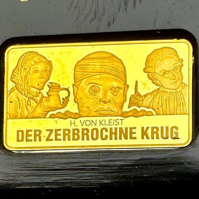 Tyskland. Gold Medal ND Der Zerbrochne Krug , oro 1/100 Oz (.999) Proof  (Ingen mindstepris)