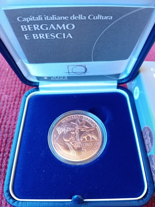 Italien 5 Euro 2023 "Bergamo e Brescia"  (Ingen mindstepris)