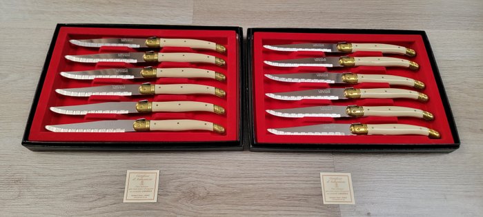 Pradel France et Laguiole - Bordknive sæt (12) - Bakelit, Stål - Steak kniv