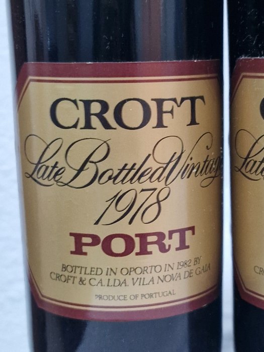 1978 Croft LBV - Flasket 1982 -  Porto  - 6 Flaske (0,75L)