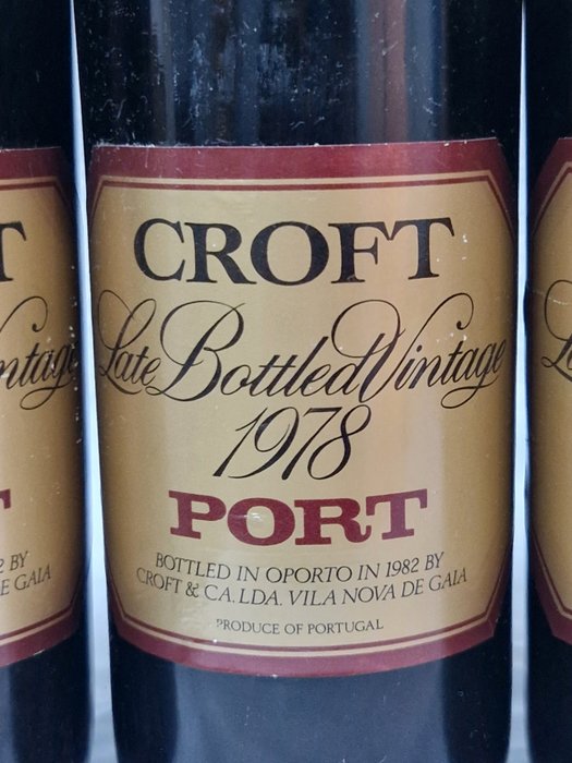 1978 Croft LBV - Flasket 1982 -  Porto  - 6 Flaske (0,75L)