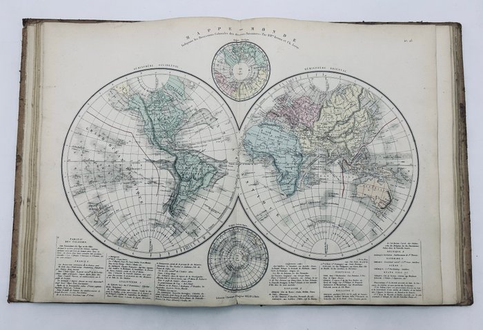 MM Drioux Ch Leroy - Atlas Universel et Classique de Géographie Ancienne Romaine de Moyen Age Moderne et Contemporaine - 1872