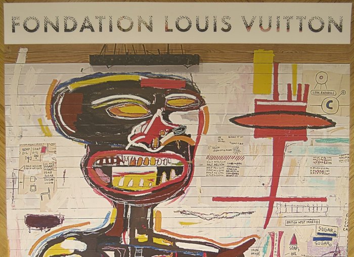 Jean-Michel Basquiat - Affiche originale d'exposition - Fondation Louis Vuitton - Paris - 2018