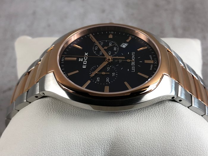 Edox - Les Bemonts Chronograph - 10239-357R-BUIR - Mænd - 2011-nu