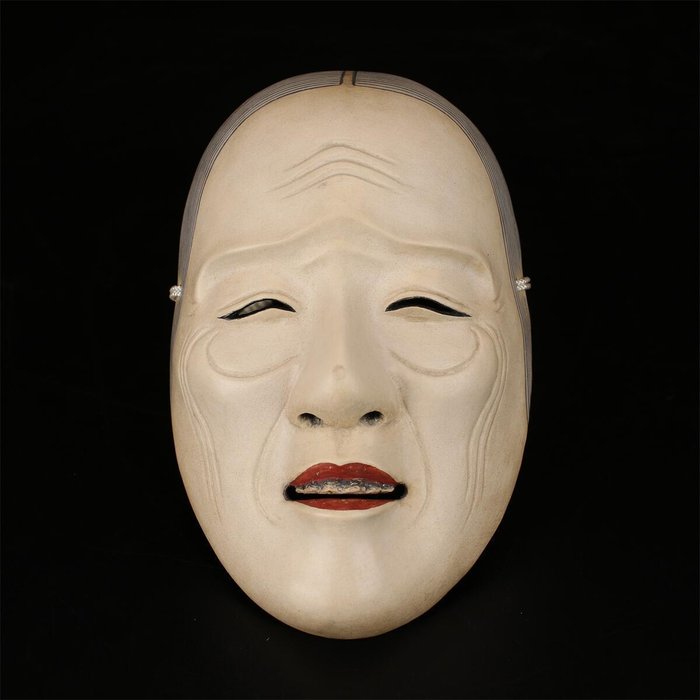 Noh maske - Træ, Uba姥 - Uba姥